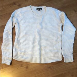 White Textured Sweater